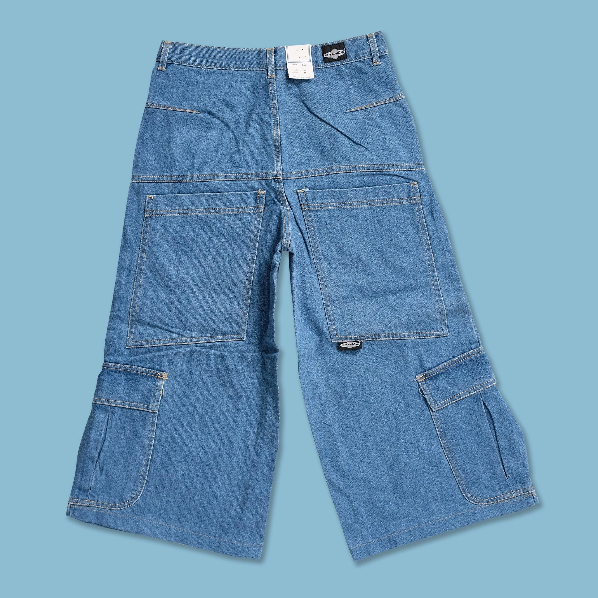 Minimal Waistband Y2K Baggy Jorts