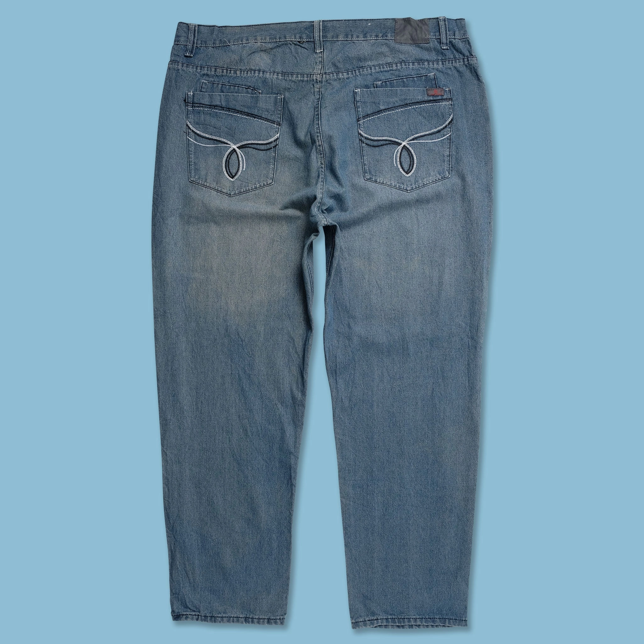 Smart Motion Erasable Logo Patch Y2K Baggy Pants 44x34