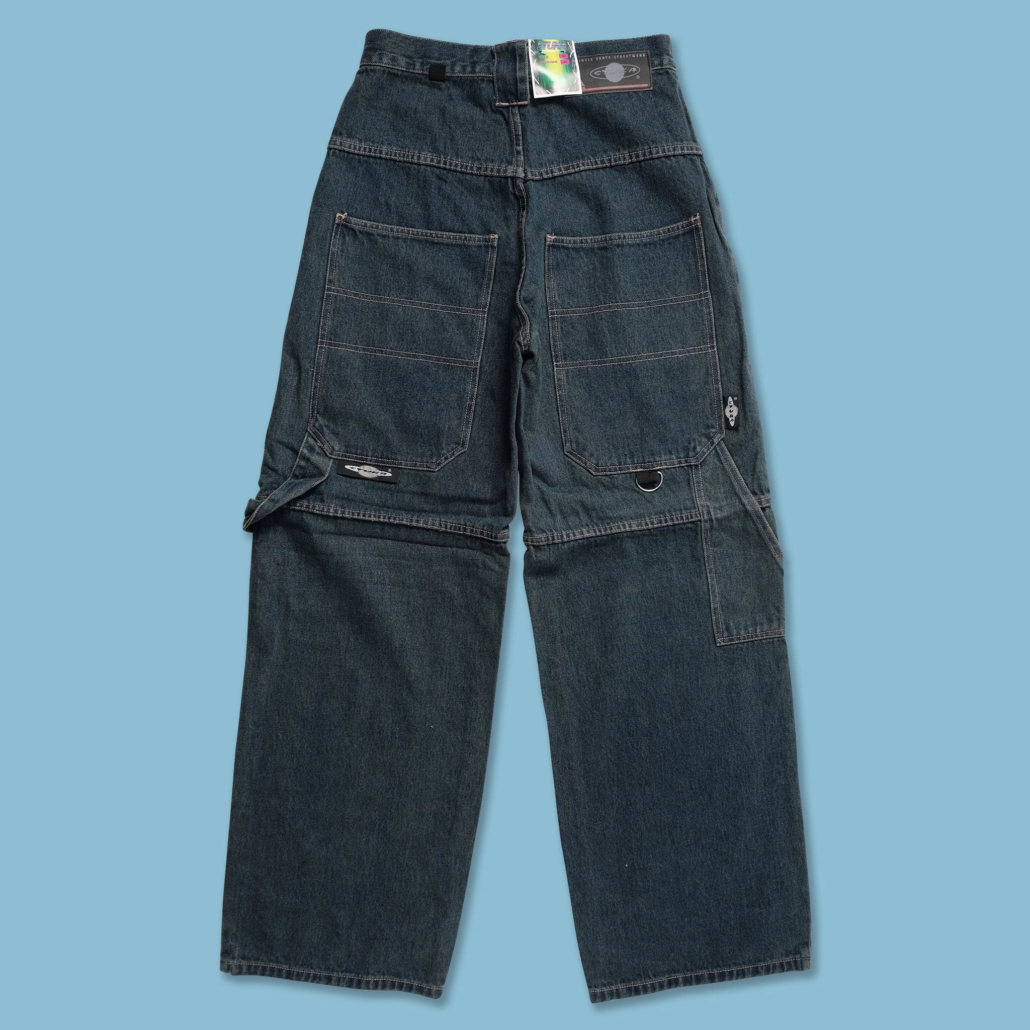 SoftCottonBlend MultiPocket Y2K Baggy Pants