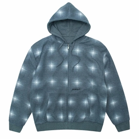 Pajama like Double Welded Pockets Yardsale Reversible Thermal Hoodie - Black / Charcoal