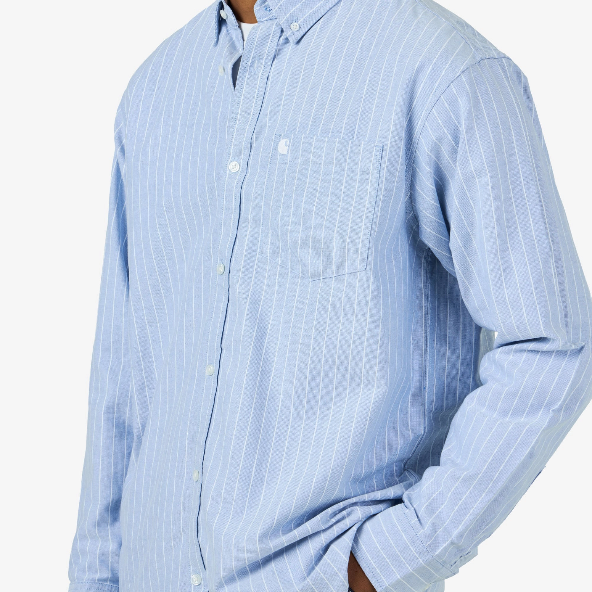 Carhartt WIP Longsleeve Cassel Shirt Bleach / White All-Occasion Wear