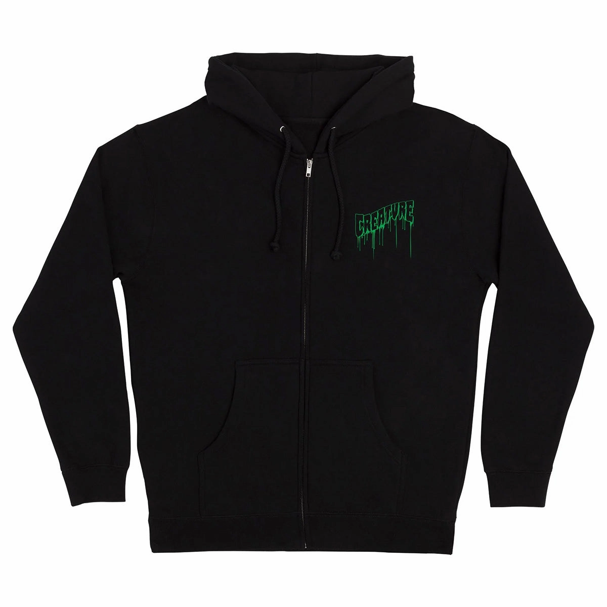 Creature - Logo Outline Drip Zip Hoodie Black Ladybug like Frog like