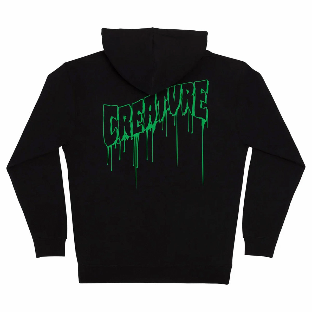 Everyday Comfort Creature - Logo Outline Drip Zip Hoodie Black