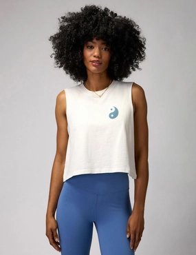 Yin Yang Callie Crop Tank - Birch Training - accessible Active Fresh