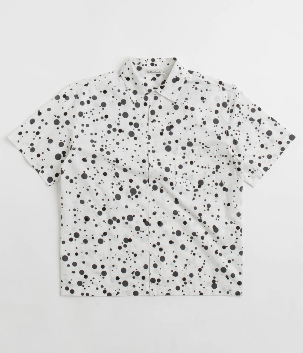 YMC Sidri Shirt - White / Black sporty wear