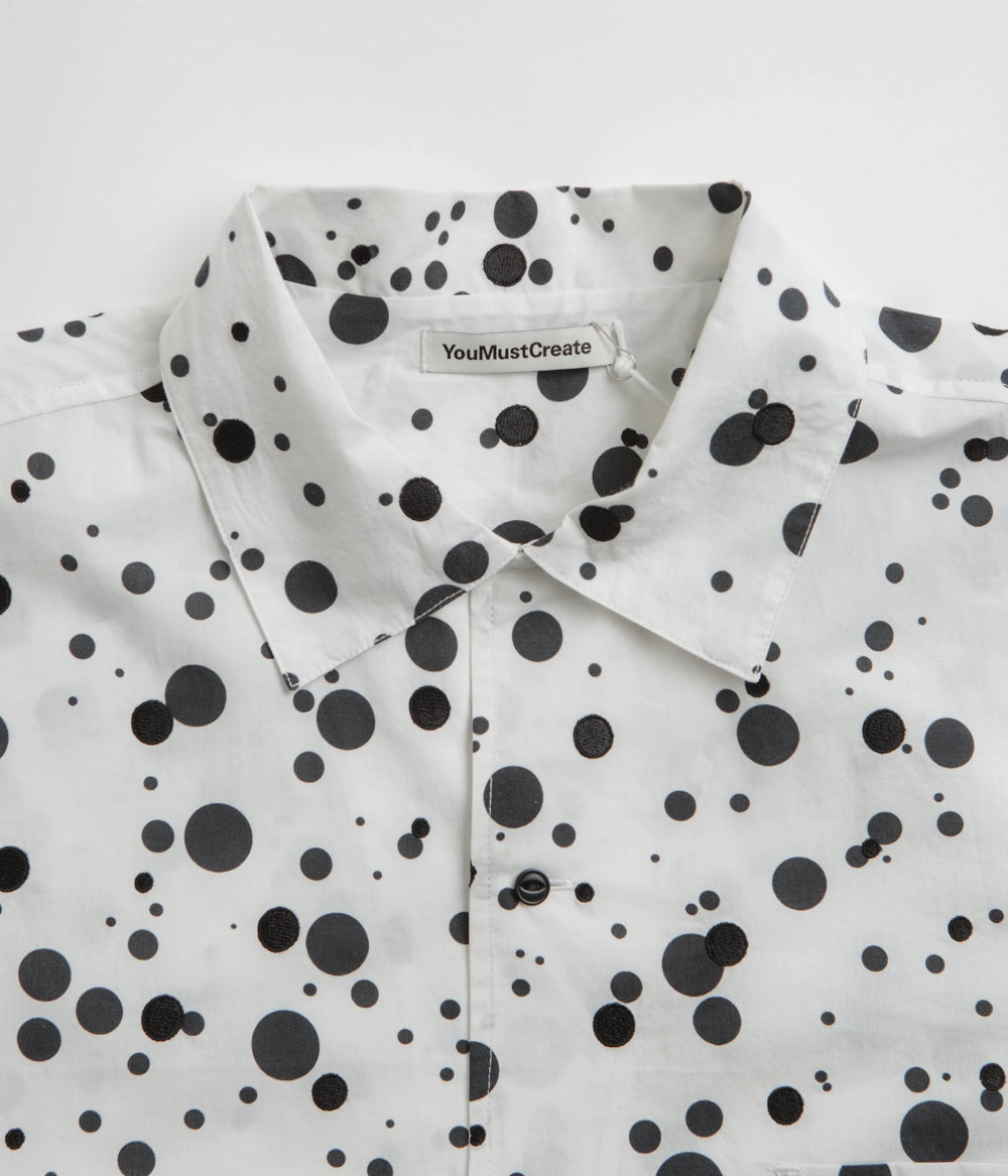 YMC Sidri Shirt - White / Black Contemporary Style