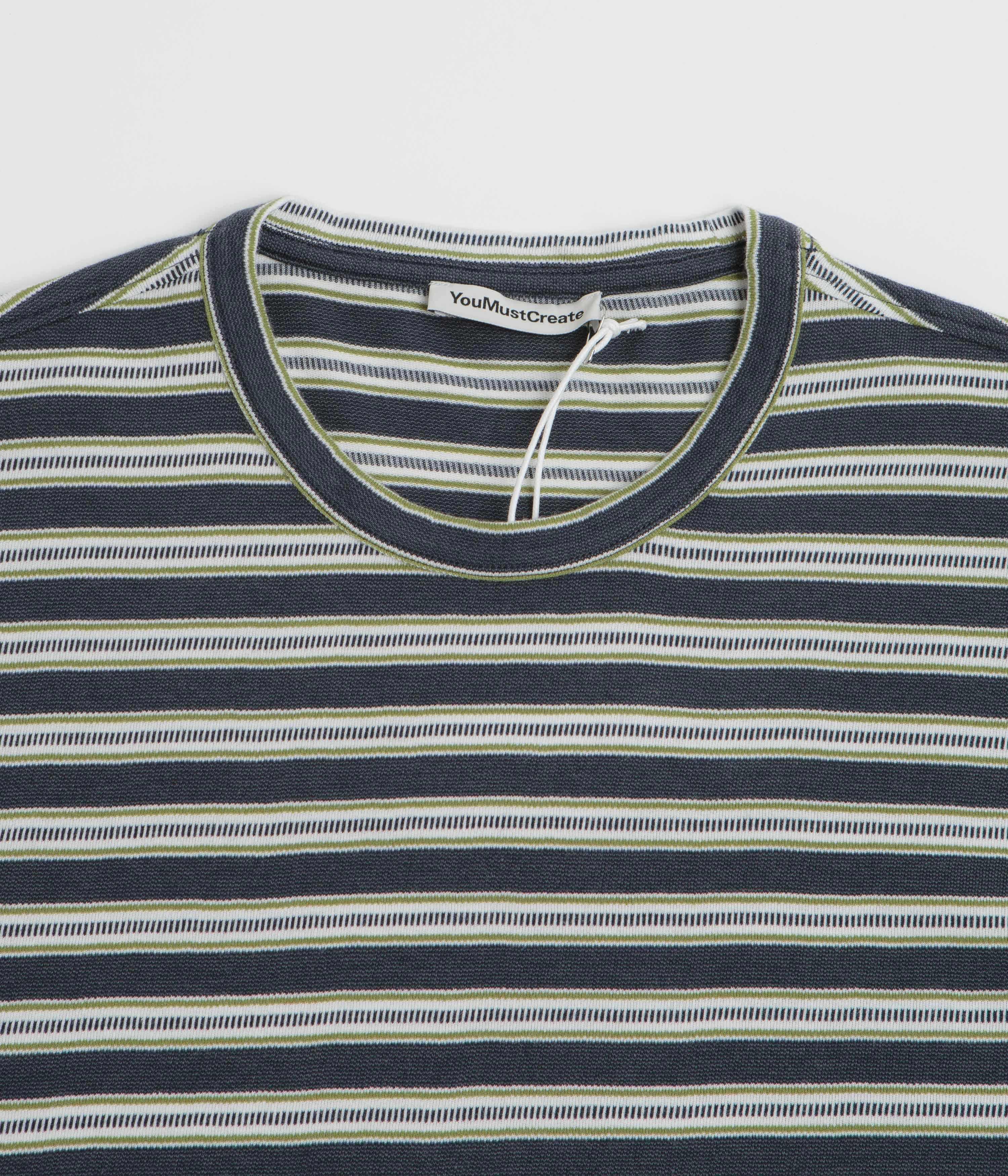 Abstract print High-Quality Fabric YMC Triple T-Shirt - Black / White / Multi