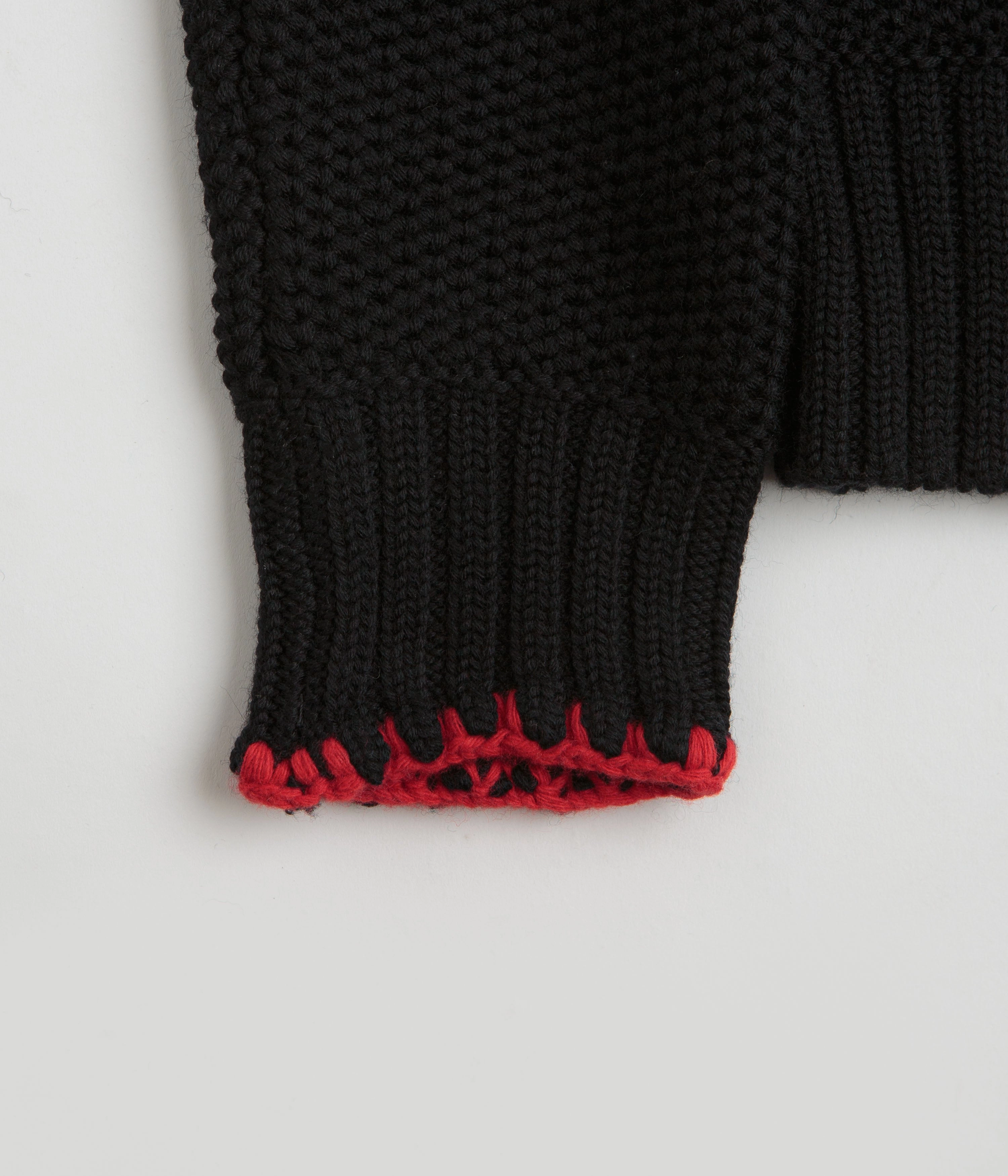 Home friendly Easy iron YMC Yips Knit Crewneck Sweatshirt - Black