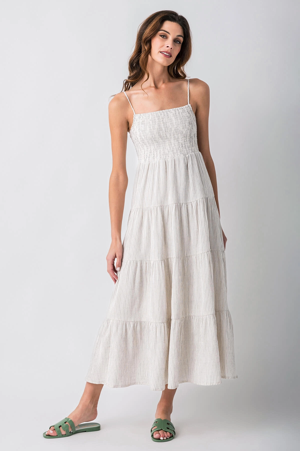 Mood Comfort Comfortable Cut Z Supply Balo Striped Maxi Dress