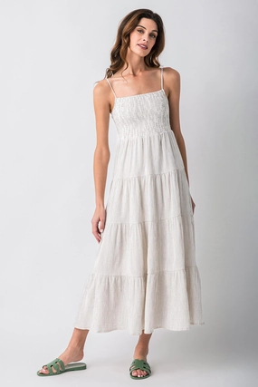 Work Comfort Z Supply Balo Striped Maxi Dress