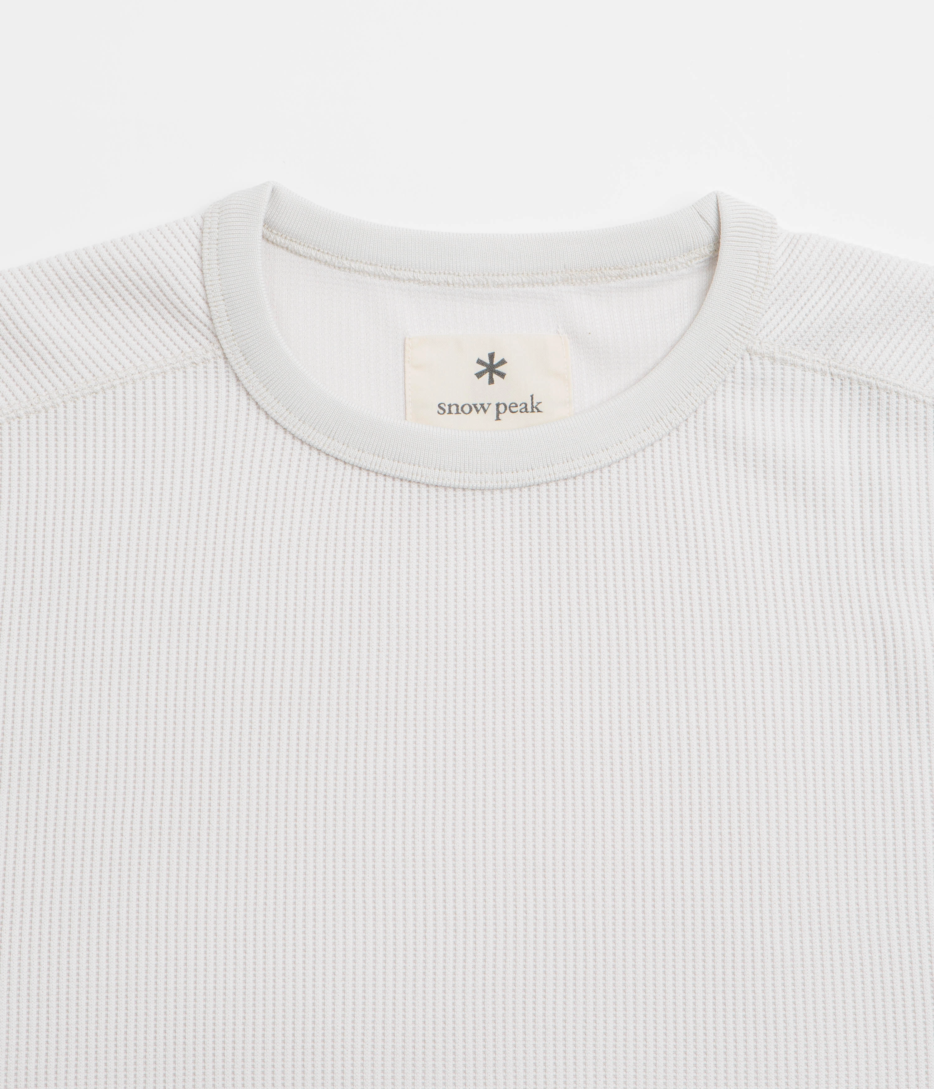 Size small Snow Peak Dry Thermal Long Sleeve T-Shirt - Off White