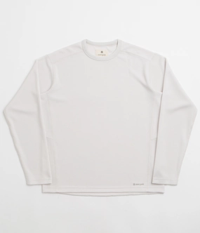 Snow Peak Dry Thermal Long Sleeve T-Shirt - Off White Meeting Minimalist Design