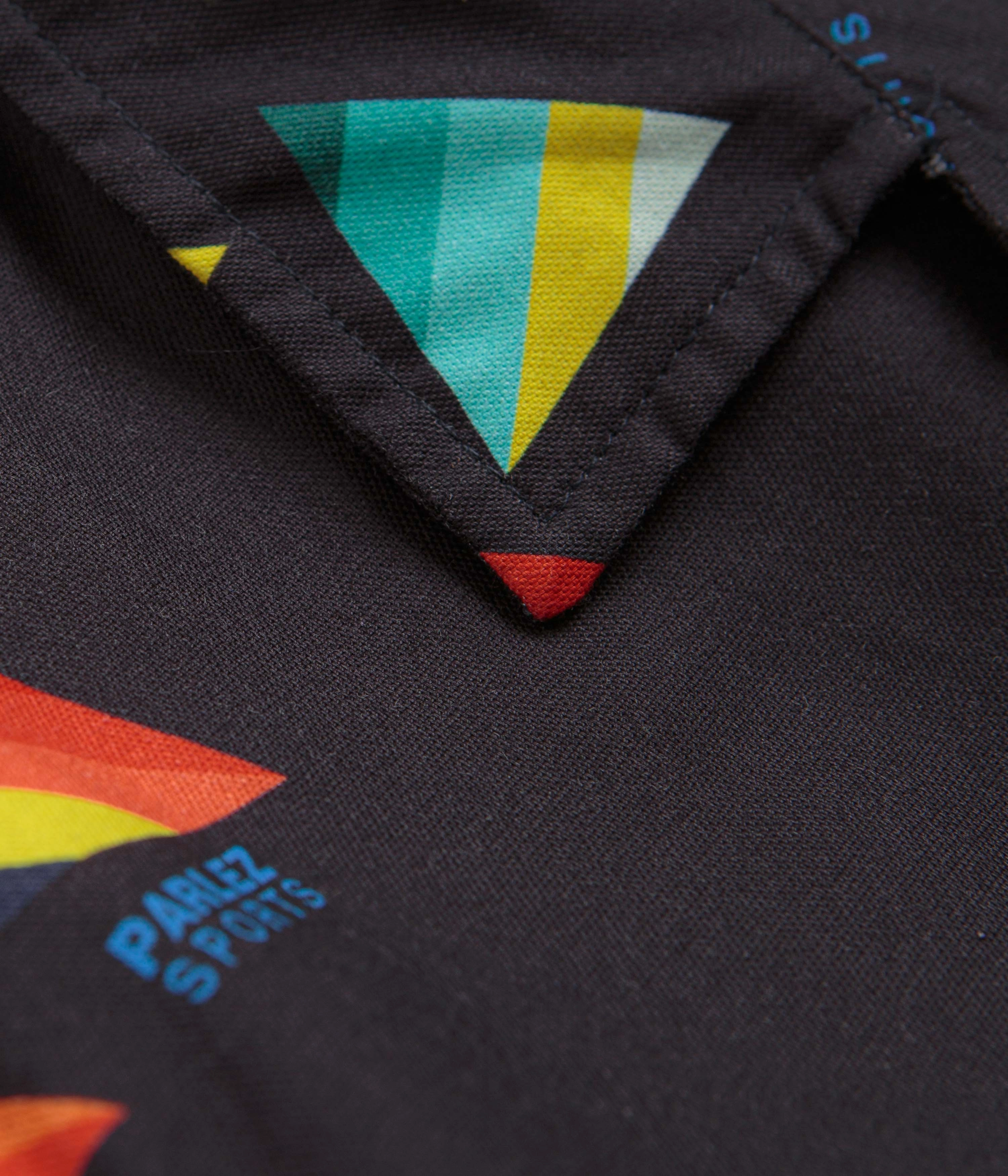 Parlez Antilles Shirt - Navy Geometric Print